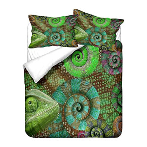 Housse de couette Lézard animal 140x200 cm 200x200 cm 220x240 cm