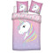Housse de couette Licorne rose 140x200 cm - miniature