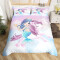 Housse de couette Licorne multicolore a 140x200 cm 200x200 cm 220x240 cm 240x260 cm - miniature variant 2