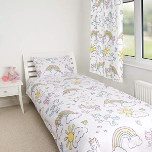 Housse de couette Licorne multicolore 120x150 cm