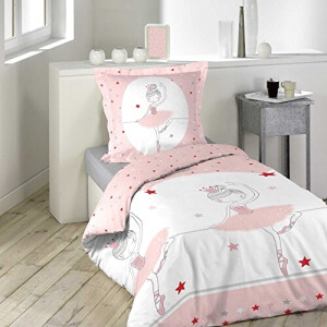 Housse de couette Licorne multicolore 140x200 cm