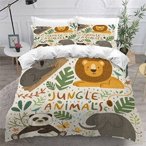 Housse de couette Lion couleur 140x200 cm