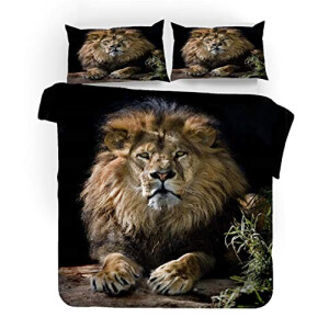 Housse de couette Lion 140x200 cm 200x200 cm 220x240 cm