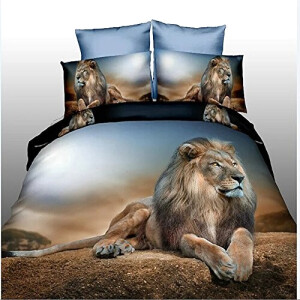 Housse de couette Lion multicolore