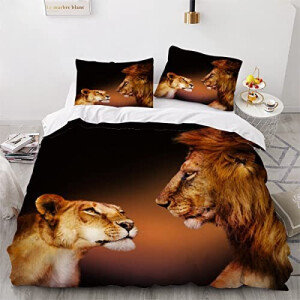 Housse de couette Lion couleur 140x200 cm