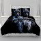 Housse de couette Loup 90x190 cm 140x200 cm 200x200 cm 220x240 cm 240x260 cm - miniature