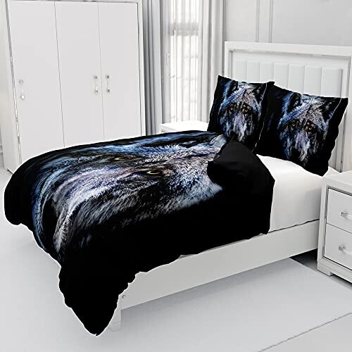 Housse de couette Loup 90x190 cm 140x200 cm 200x200 cm 220x240 cm 240x260 cm variant 0 