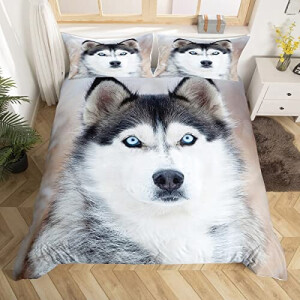 Housse de couette Loup multicolore 140x200 cm 200x200 cm 220x240 cm