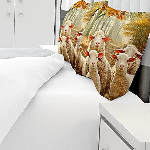 Housse de couette Mouton famille de s 90x190 cm 140x200 cm 200x200 cm 220x240 cm 220x260 cm 240x260 cm variant 1 