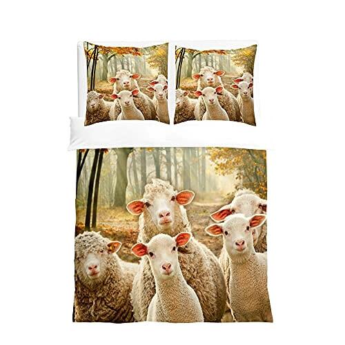 Housse de couette Mouton famille de s 90x190 cm 140x200 cm 200x200 cm 220x240 cm 220x260 cm 240x260 cm variant 2 