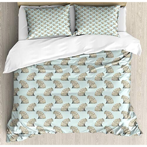Housse de couette Mouton couleurs de coquille d'oeuf bleu clair 200x200 cm