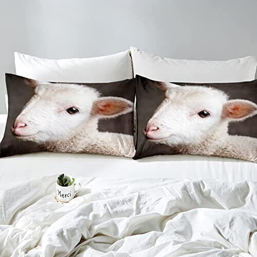 Housse de couette Mouton multicolore 140x200 cm 200x200 cm 220x240 cm 240x260 cm variant 3 