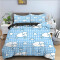 Housse de couette Mouton multicouleur 140x200 cm - miniature