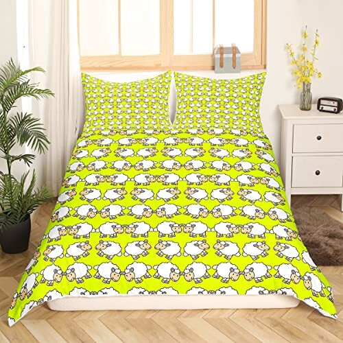 Housse de couette Mouton multicolore 140x200 cm 200x200 cm 220x240 cm