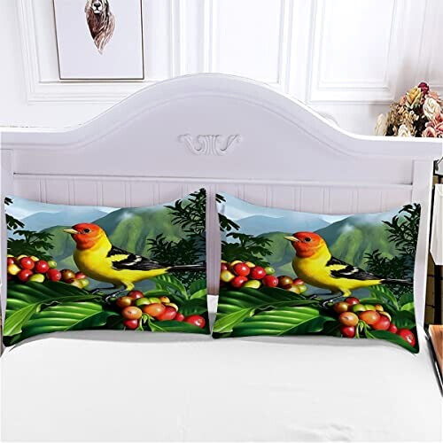 Housse de couette Oiseau couleur 140x200 cm 200x200 cm 220x240 cm 240x260 cm variant 3 