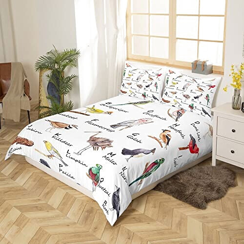 Housse de couette Perroquet - Oiseau - multicolore 140x200 cm 200x200 cm 220x240 cm variant 0 