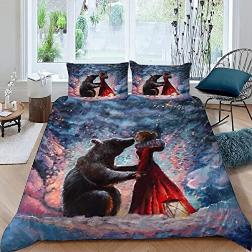 Housse de couette Ours couleur 240x260 cm