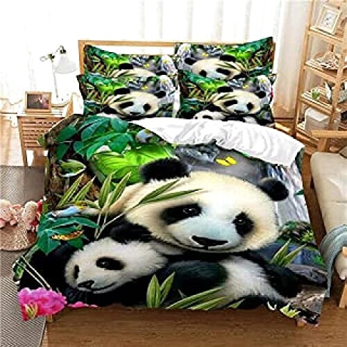 Housse de couette Panda 90x190 cm