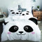 Housse de couette Panda blanc 220x240 cm - miniature