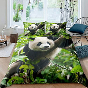 Housse de couette Panda multicolore 140x200 cm