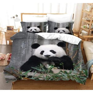 Housse de couette Panda multicouleur 220x240 cm