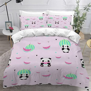 Housse de couette Panda couleur 140x200 cm