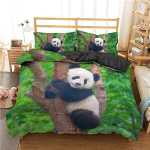 Housse de couette Panda multicouleur 220x240 cm