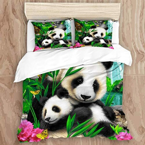 Housse de couette Panda couleur 220x240 cm