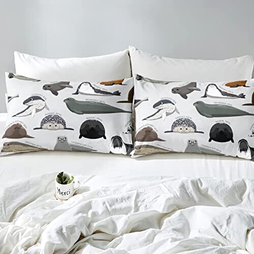 Housse de couette Phoque otarie multicolore 140x200 cm variant 1 