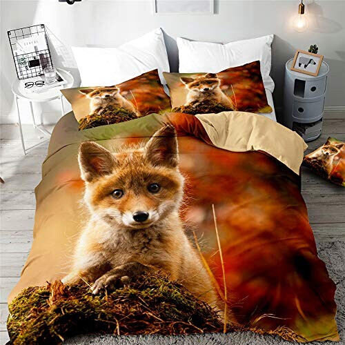 Housse de couette Renard d'automne 140x200 cm
