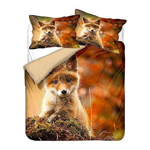 Housse de couette Renard d'automne 140x200 cm variant 1 