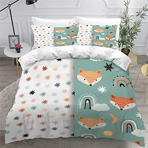 Housse de couette Renard couleur 140x200 cm