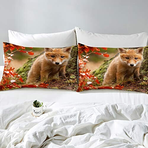 Housse de couette Renard motif 130x200 cm 135x200 cm 200x200 cm 220x240 cm variant 0 