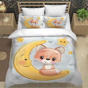 Housse de couette Renard couleur 140x200 cm 200x200 cm 220x240 cm 240x260 cm
