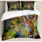 Housse de couette Renard vert blanc 220x230 cm - miniature