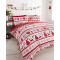 Housse de couette Renne rouge blanc - miniature