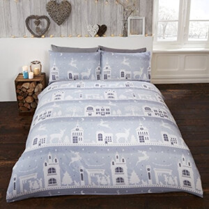 Housse de couette Renne argenté 220x260 cm