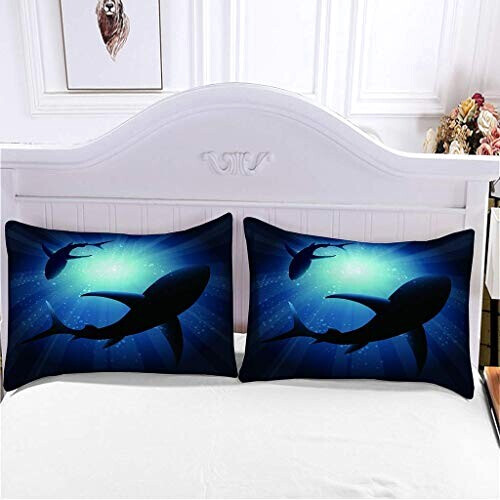 Housse de couette Requin bleu 140x200 cm variant 2 