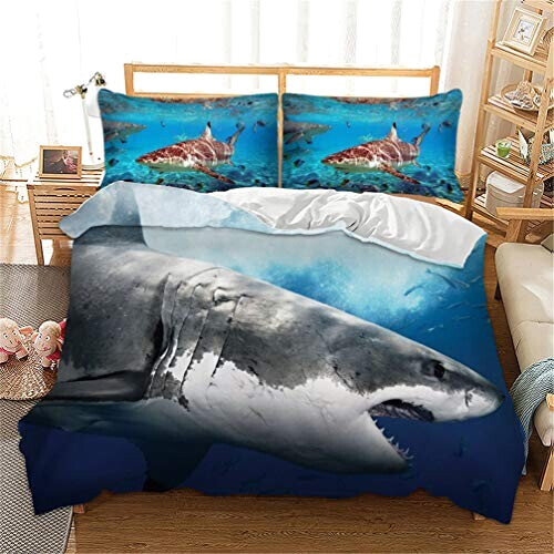 Housse de couette Requin féroce 140x200 cm 200x200 cm 220x240 cm