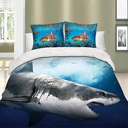 Housse de couette Requin féroce 140x200 cm 200x200 cm 220x240 cm variant 2 