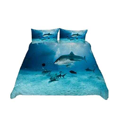 Housse de couette Requin style 140x200 cm