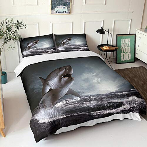 Housse de couette Requin a- 200x200 cm