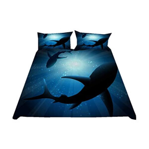 Housse de couette Requin style 140x200 cm