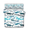 Housse de couette Requin surf de 90x190 cm 140x200 cm 200x200 cm 220x240 cm 240x260 cm - miniature