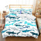 Housse de couette Requin surf de 90x190 cm 140x200 cm 200x200 cm 220x240 cm 240x260 cm - miniature variant 1