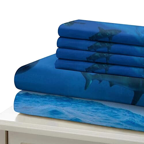 Housse de couette Requin d shark- 135x200 cm 200x200 cm 220x240 cm variant 3 