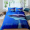 Housse de couette Requin bleu 220x240 cm - miniature