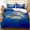 Housse de couette Requin bleu 240x260 cm - miniature