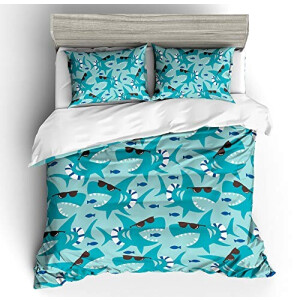 Housse de couette Requin style 200x200 cm