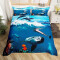 Housse de couette Requin multicolore 140x200 cm 200x200 cm 220x240 cm - miniature variant 2